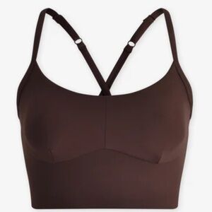 Varley Always Surrey Bra Coffee Bean Size Small